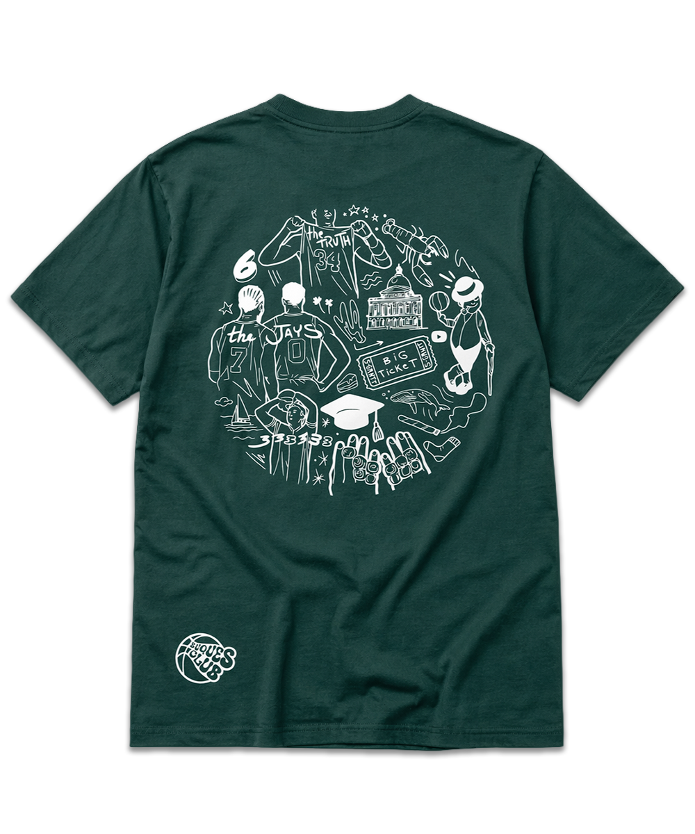 ⁠CAMISETA VERDE BOSTON