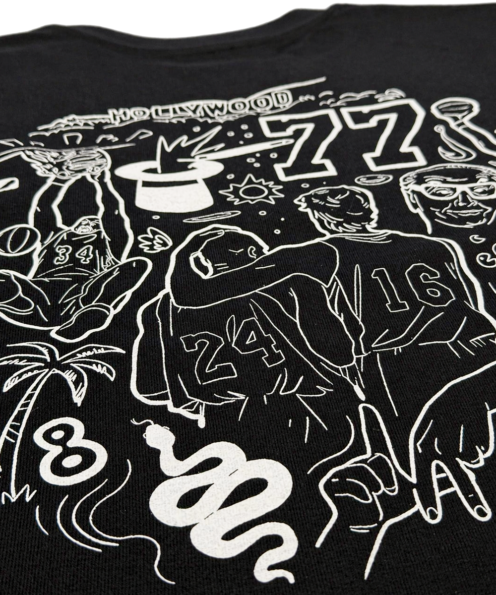 CAMISETA NEGRA LOS ANGELES